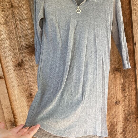 TOMMY HILFIGER Cotton
T-shirt Dress with Zip Placket - Picture 5 of 14